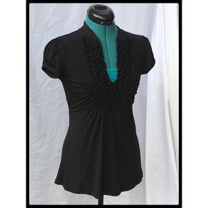 Ruffle Short Sleeve Top